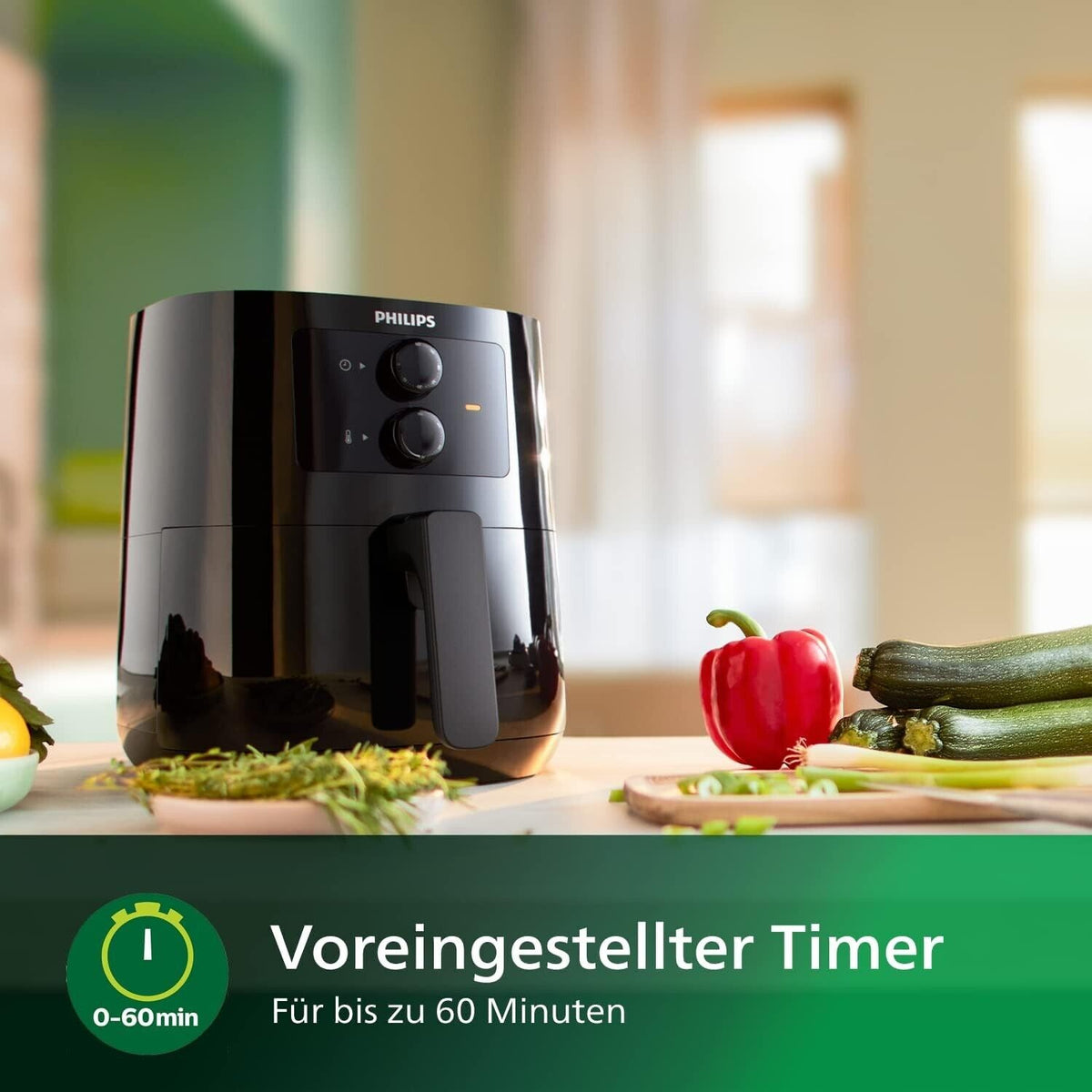 Philips Airfryer XL 6,2 Liter – Gesunde Heißluftfritteuse mit 12 Programmen & 1700 Watt Leistung