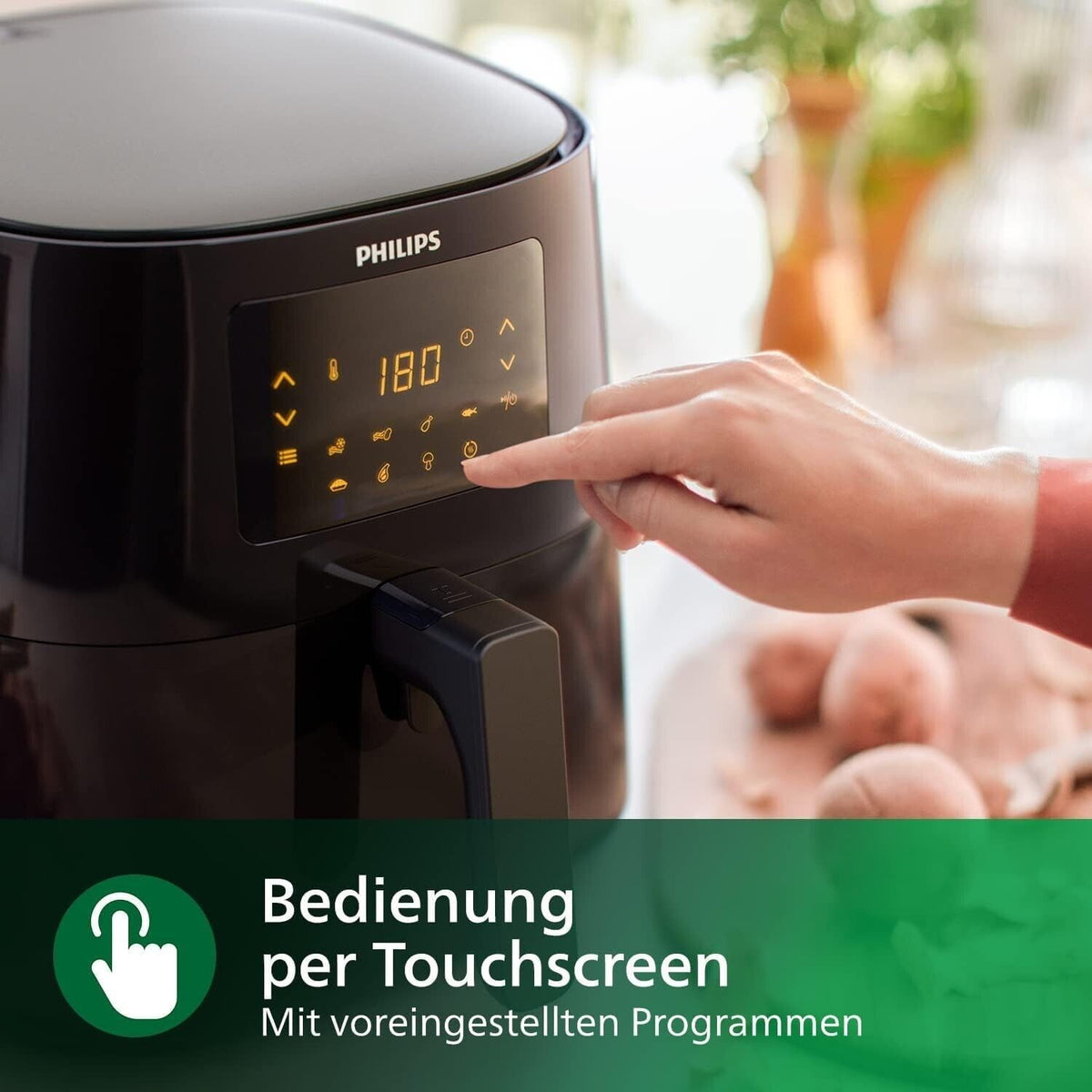 Philips Airfryer XL 6,2 Liter Heißluftfritteuse mit 12 Programmen und Rapid Air