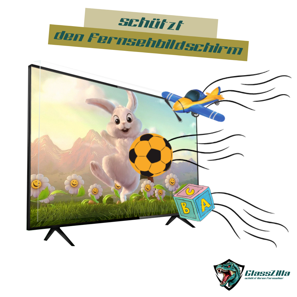 GlassZilla 48 Zoll Fernseher Schutz / TV Bildschirmschutz / Displayschutz / TVs   In Produktion – Lieferzeit 3–6 Wochen