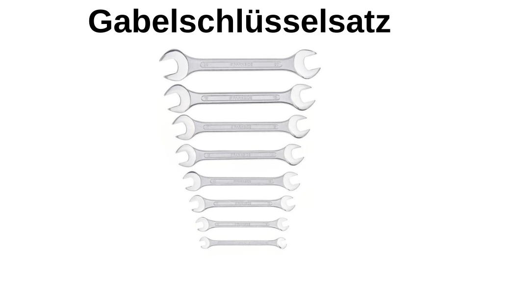 PARKSIDE Gabel- / Ring- / Gabel- Ringschlüsselsatz , 8 tilg Chrom-Vanadium-Stahl