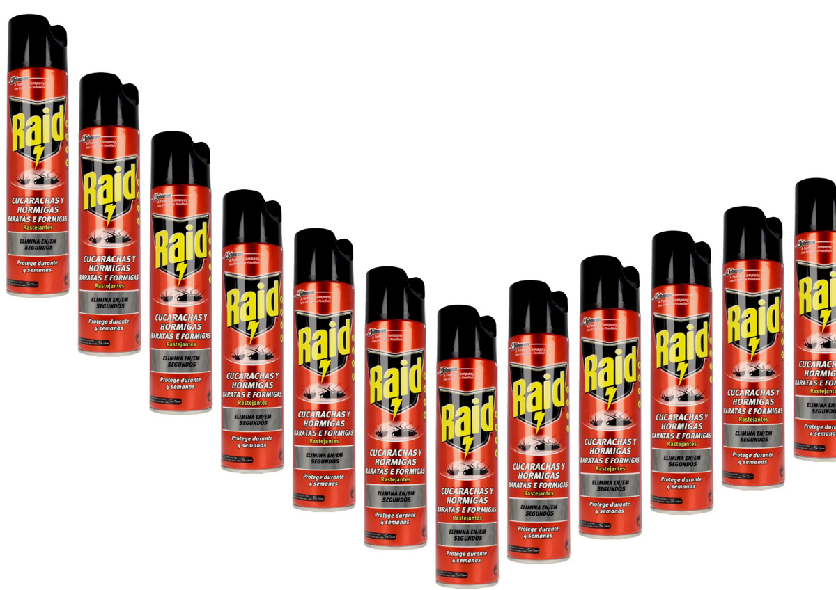 Raid Insektenspray Sofortwirkung gegen kriechende Schädlinge & Ungeziefer 400ml

--