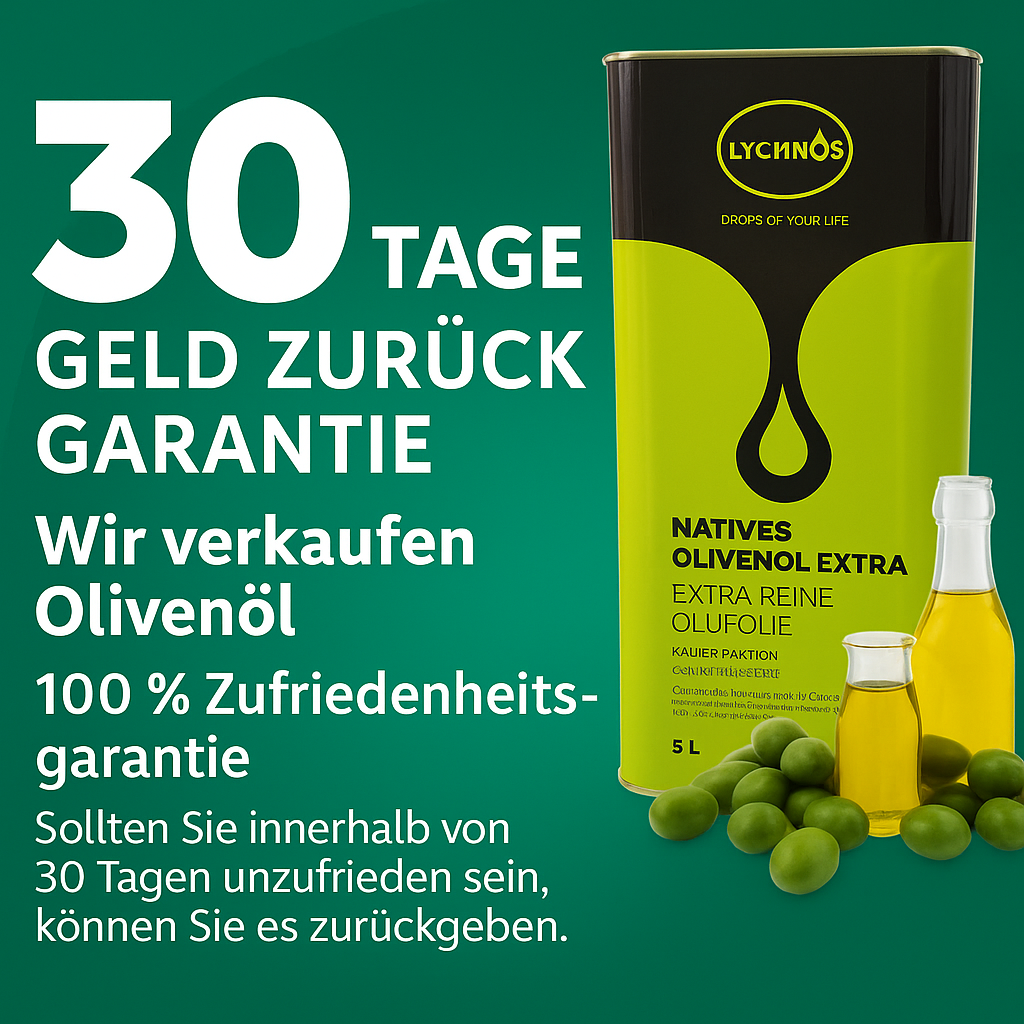 4x5L Lychnos Olivenöl Extra Nativ – Kreta – Kaltgepresst – 1. Pressung 20L