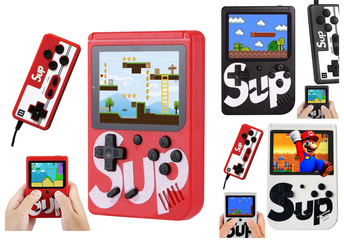 Retro TV Spielcontroller mit 400 Spielen – 3.0 Zoll LCD, AV Ausgang, 2 Spieler Gamepad (Konsole nicht enthalten)