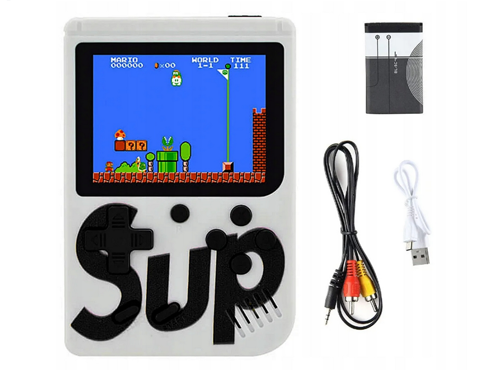 Retro TV Spielcontroller mit 400 Spielen – 3.0 Zoll LCD, AV Ausgang, 2 Spieler Gamepad (Konsole nicht enthalten)