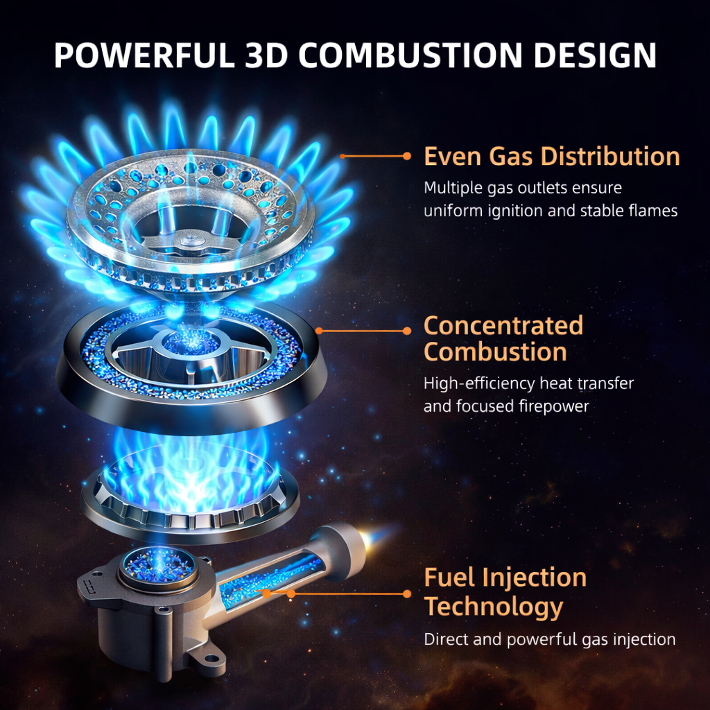 Camping Gaskocher Set 8x Gas Kartusche + 1 Kocher mit Koffer