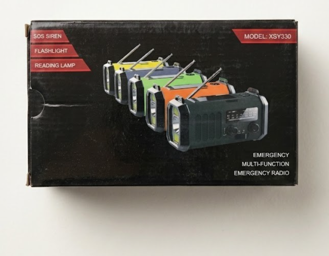 Notfallradio Solar 10000mAh FM AM NOAA Kurbel Radio Powerbank