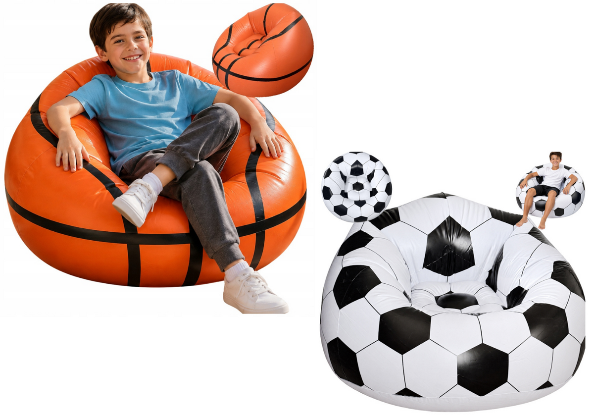 Aufblasbarer Sessel Sitzsack Fußball Basketball Kinder Gaming Auswahl