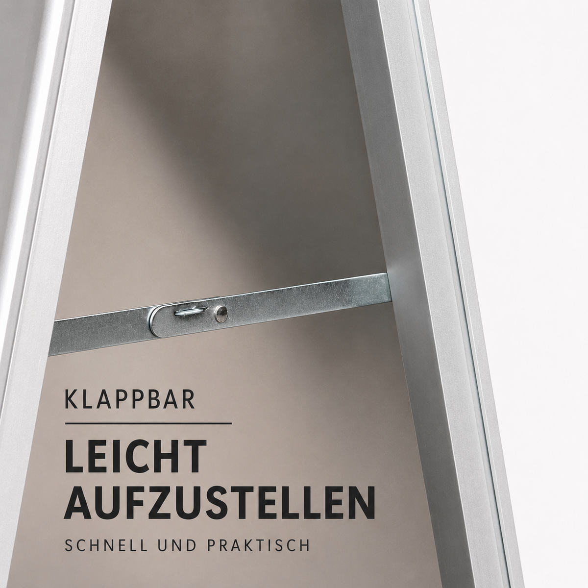 Kundenstopper DIN A1 doppelseitig Alu Werbeständer Posterständer