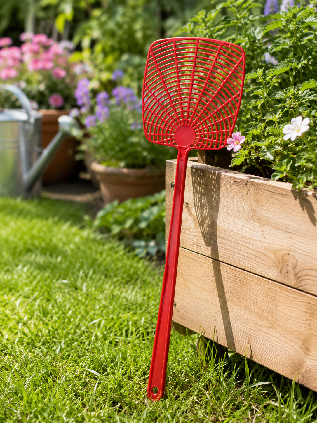 Fliegenklatsche Fliegenfänger Insektenklatsche Kunststoff Haushalt Garten