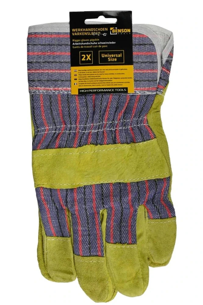 Arbeitshandschuhe Schweinsleder Rigger Handschuhe Garten Bau Universal
