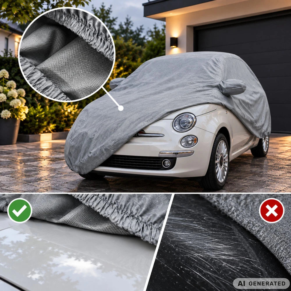 Autoabdeckung Größe M 430 x 160 x 120 cm – wasserdichte PEVA Ganzgarage mit UV-Schutz für Innen & Außen