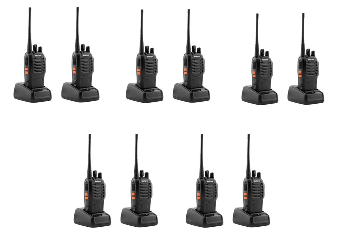 Baofeng Walkie Talkie Funkgerät PMR 16 Kanäle Reichweite 8km Set