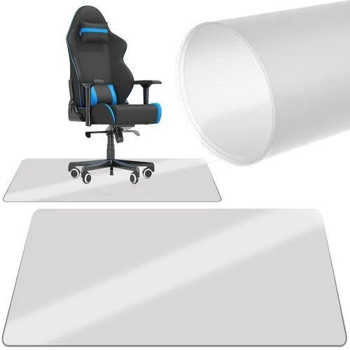 Ruhhy Bodenschutzmatte 100 x 140 cm – transparente Stuhlunterlage für Bürostuhl, Büro & Homeoffice