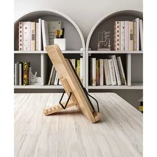 Bambus Buchständer 20 x 28 cm – verstellbarer Tablet-, Laptop- & Leseständer mit 8 Neigungsstufen