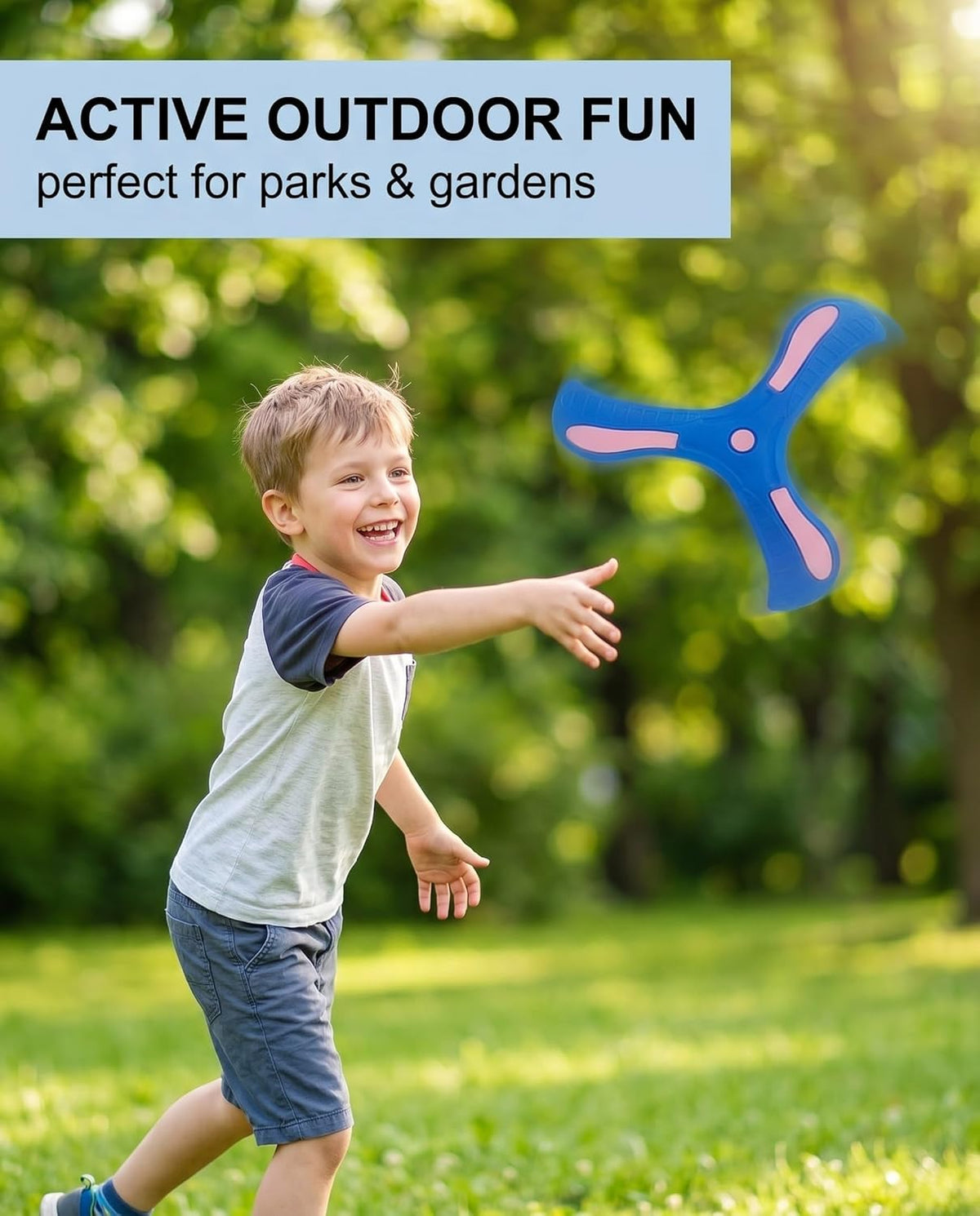 Bumerang 3er Set 24cm – Outdoor Wurfspiel für Kinder & Anfänger