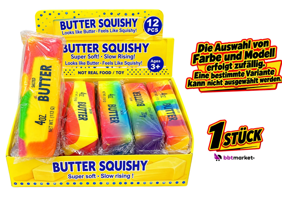 Butter Squishy Slow Rising Fidget Toy Knautschspielzeug Geschenk 1 Stück