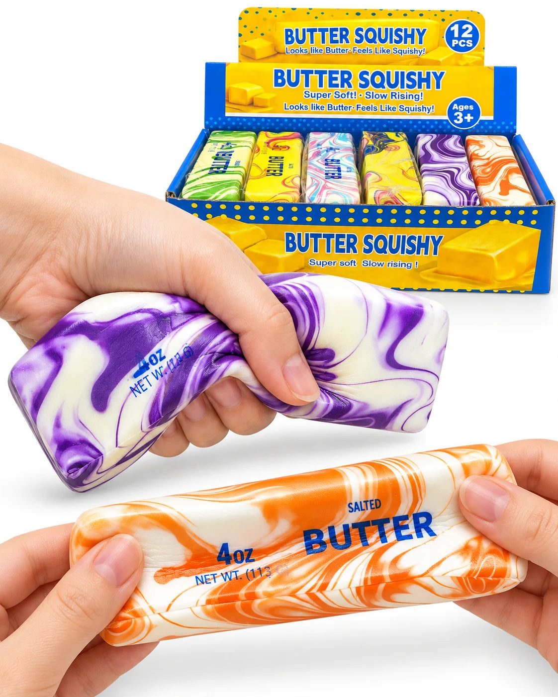 Butter Squishy Slow Rising Fidget Toy – weiches Knautschspielzeug als Geschenk & Mitgebsel