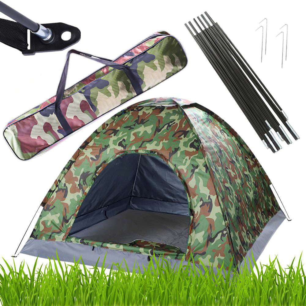 3-4 Personen Pop-Up Zelt Wurfzelt Camping Wasserdicht Trekkingzelt Familienzelt