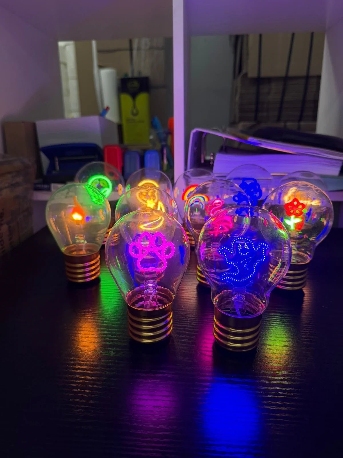 Dekoleuchte Glühbirne Akku USB-C Nachtlicht Geschenk Deko Tischlampe