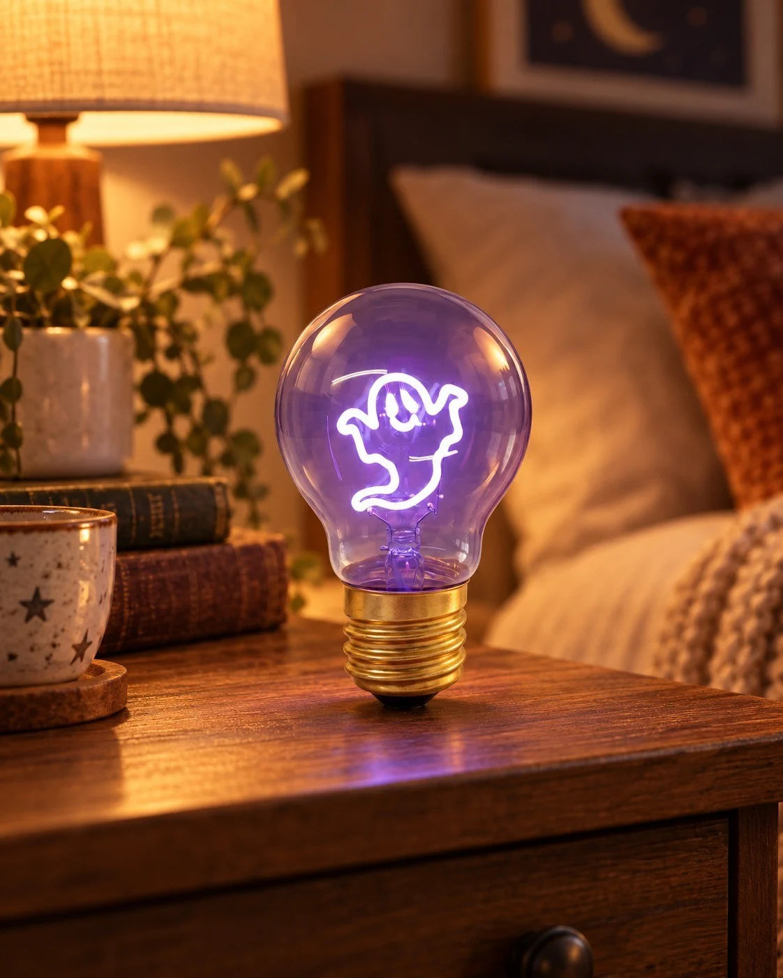 Dekoleuchte Glühbirne Akku USB-C Nachtlicht Geschenk Deko Tischlampe