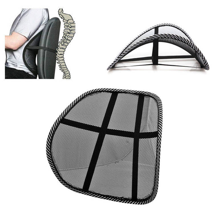 Ergonomische Rückenstütze für Bürostuhl & Autositz – Lendenwirbelstütze Rückenlehne - Orthopädische Rückenstütze mit Massagefunktion – Ergonomisches Mesh für Stuhl & Auto   5901785363272