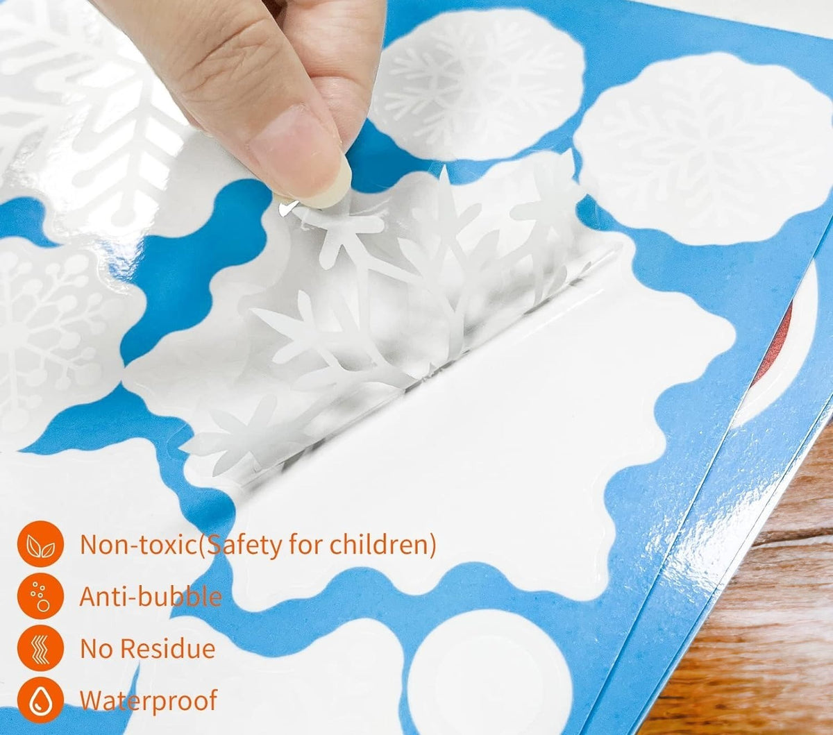 !!NEW!!117 pieces snowflake window decoration Christmas window stickers decoration 