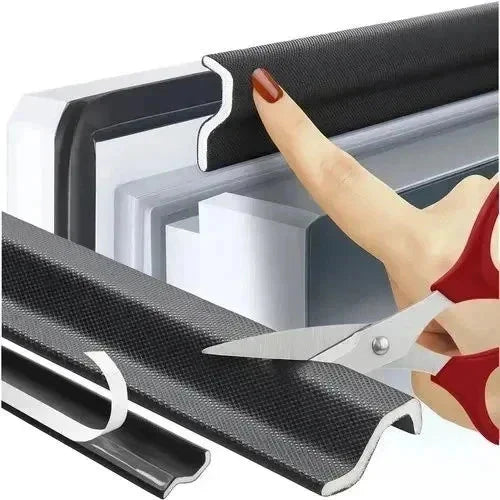 Fensterdichtung & Türdichtung 400 cmselbstklebend – Zugluftdichtung 2 mm, Weiß oder Schwarz