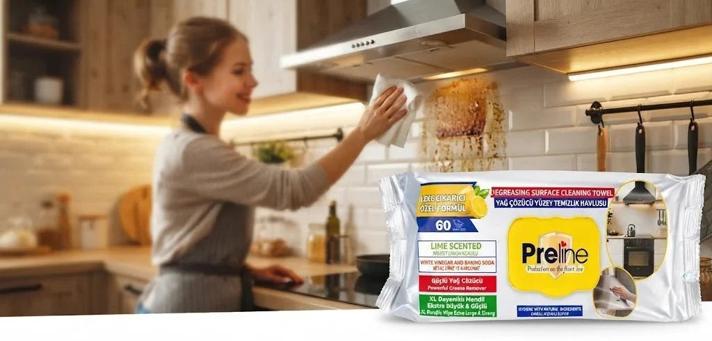 Fettlöser Reinigungstücher XL Küchenreiniger Ofen Herd Feuchttücher Haushalt