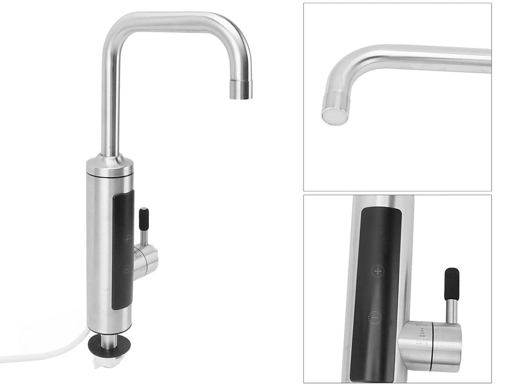 Elektrischer Durchlauferhitzer Wasserhahn 3000W mit LCD Display – Küchenarmatur für Warmwasserbereitung 220–230V