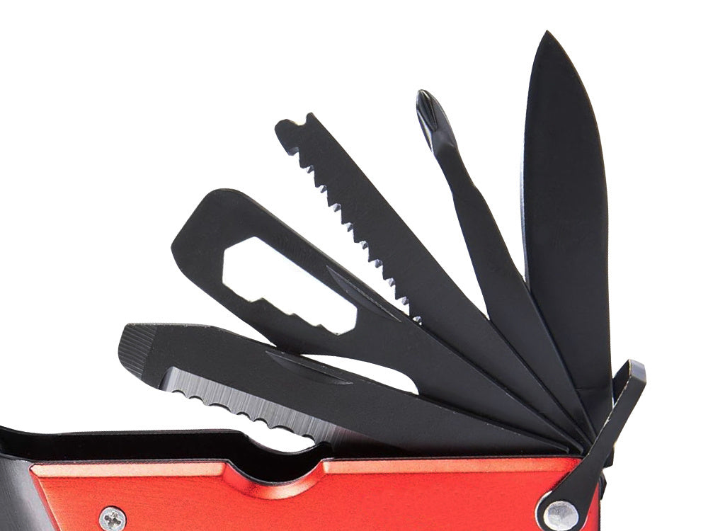 17in1 Multitool aus Edelstahl – Survival Werkzeug mit Hammer, Axt, Zange und Säge inklusive Tasche
