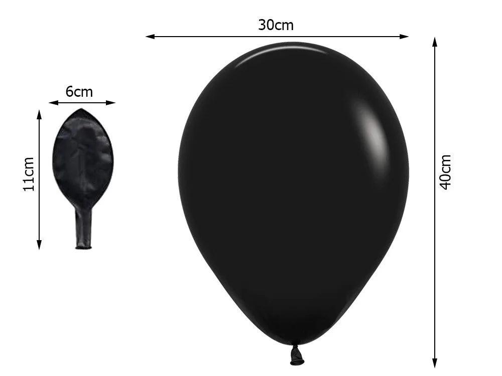 Halloween Luftballons Schwarz Orange Party Deko Ballons Girlande Set Auswahl