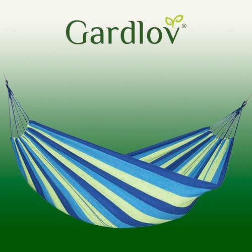 Hängematte 2 Personen 150 kg Baumwolle 240x150 cm – Garten Camping Outdoor