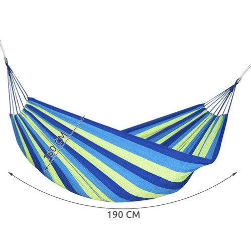 Hängematte 2 Personen 150 kg Baumwolle 240x150 cm – Garten Camping Outdoor