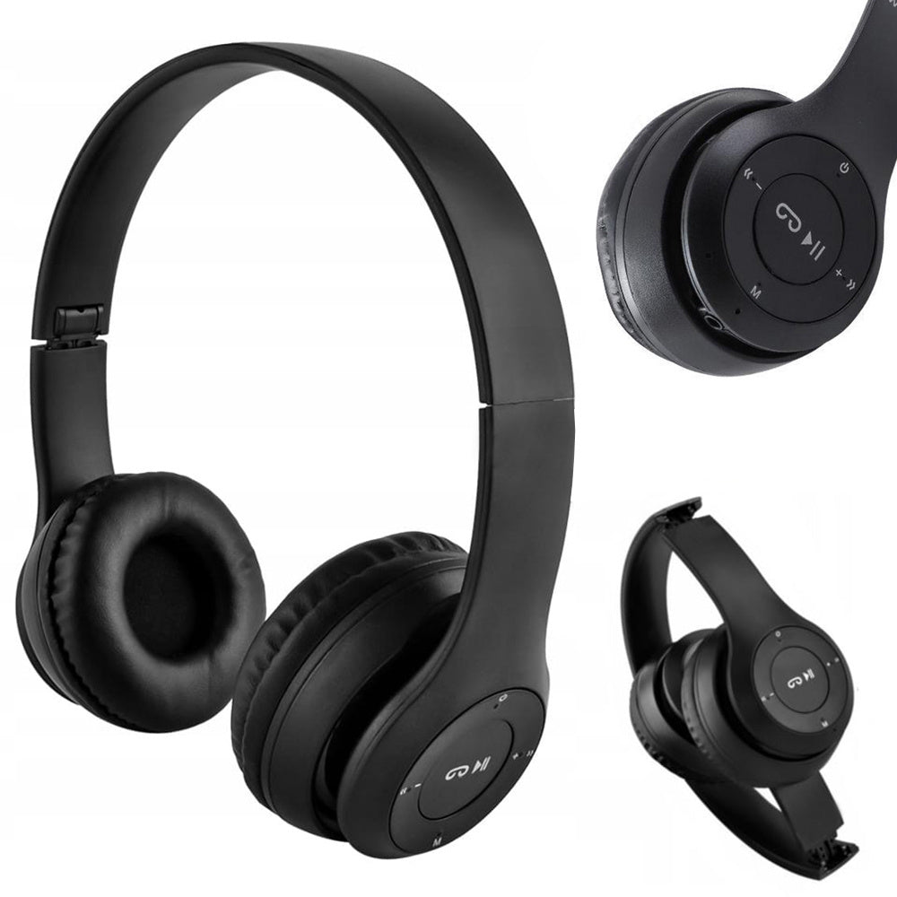 P47 Kabellose Bluetooth Kopfhörer – Faltbares Headset mit Mikrofon, MP3 & FM-Radio
