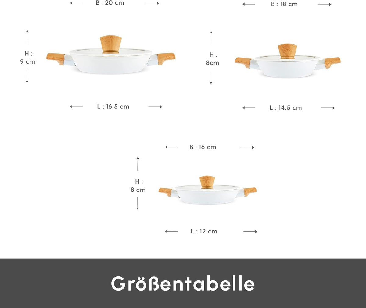 Karaca Swiss Crystal Almond Topfset 6 teilig Induktion Schmortopf Keramik