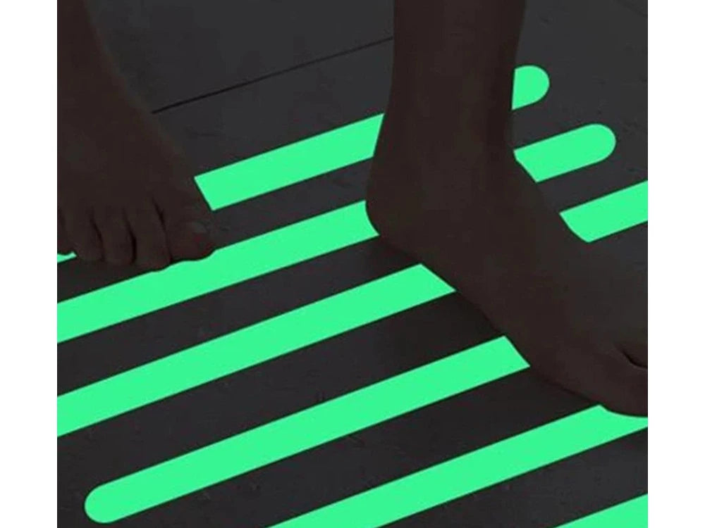 Fluoreszierendes Leuchtband 5m Grün 3cm – Selbstklebendes Nachtleuchtband für Treppen, Deko, Sicherheit und Markierung