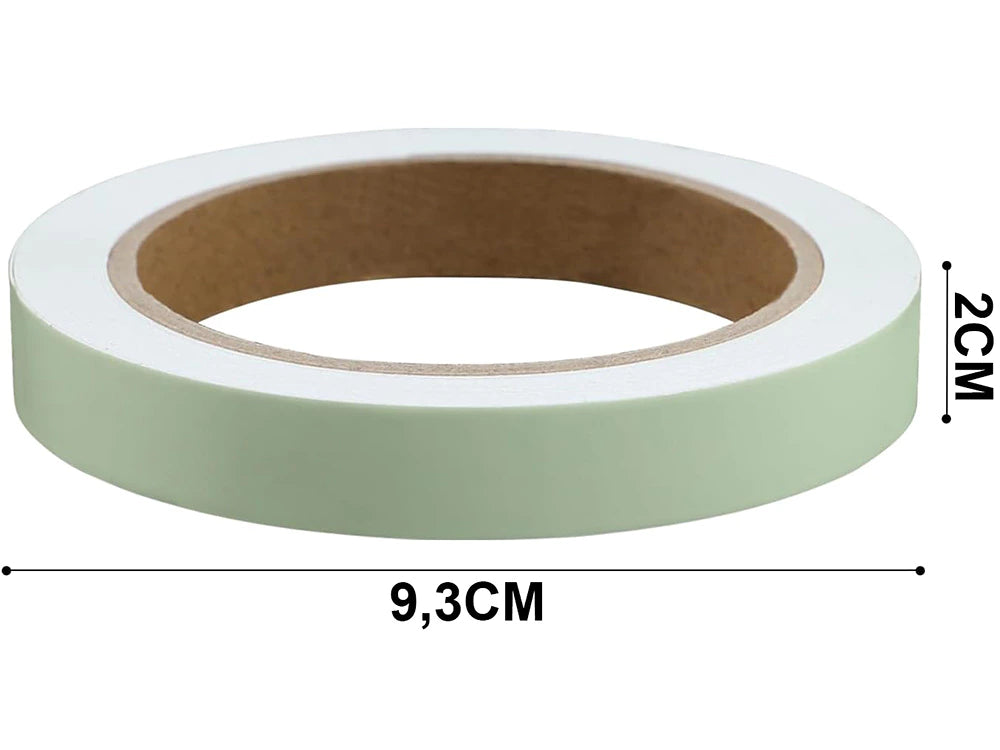 Fluoreszierendes Leuchtband 5m Grün 3cm – Selbstklebendes Nachtleuchtband für Treppen, Deko, Sicherheit und Markierung