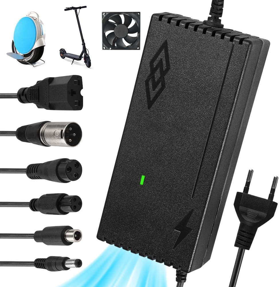 54.6V 2A Ladegerät E Scooter E Bike Hoverboard 6 Stecker Akku Charger 🔋