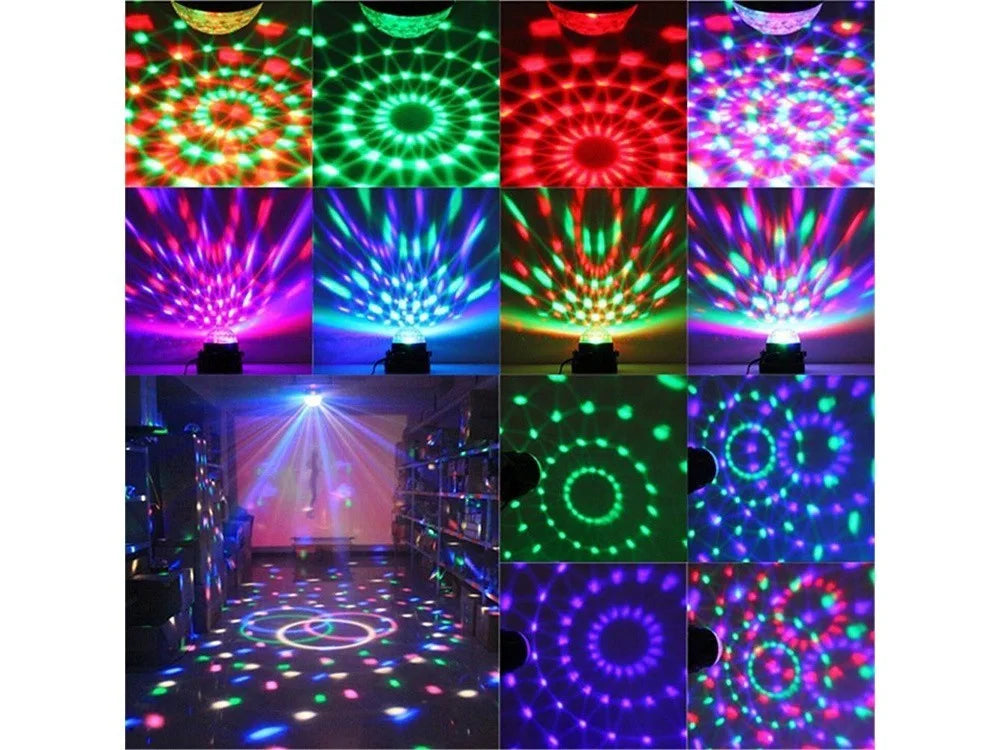 LED Discokugel Lichteffekt Magic RGB DJ Party lichtorgel Bühnenbeleuchtung
