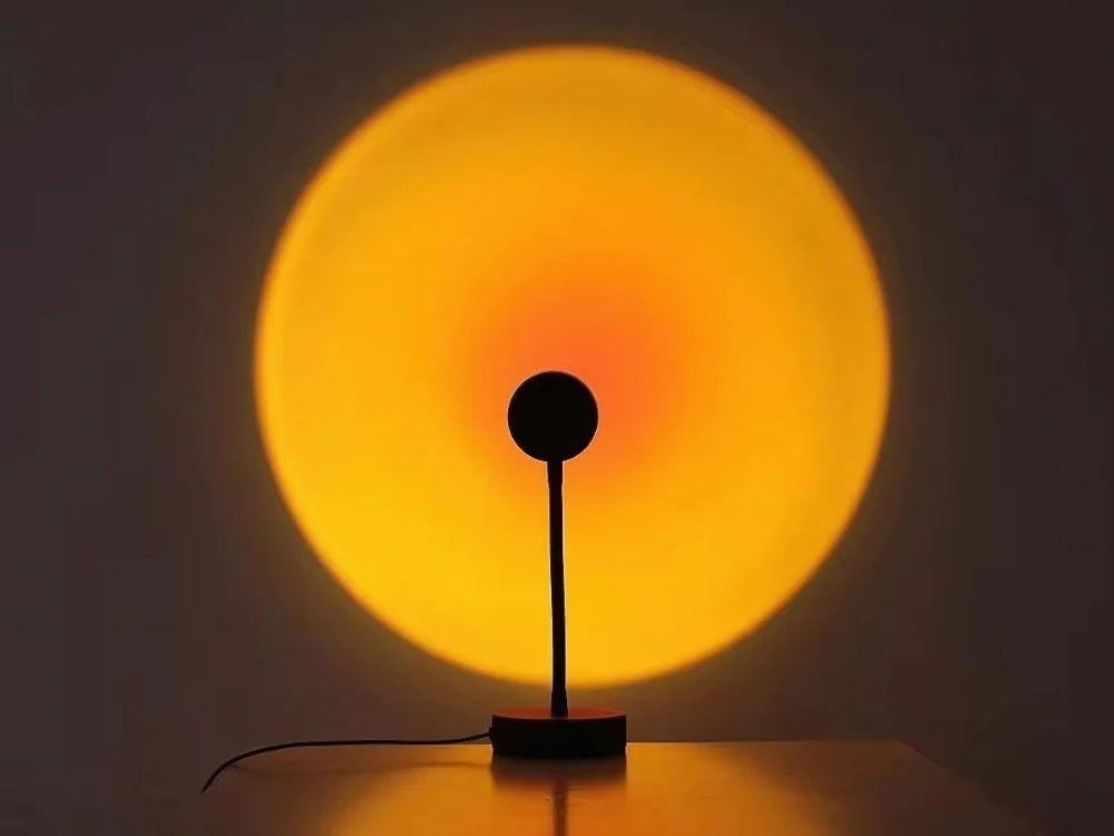 LED Sonnenuntergang Projektor RGB Lampe USB mit Fernbedienung Sunset Light