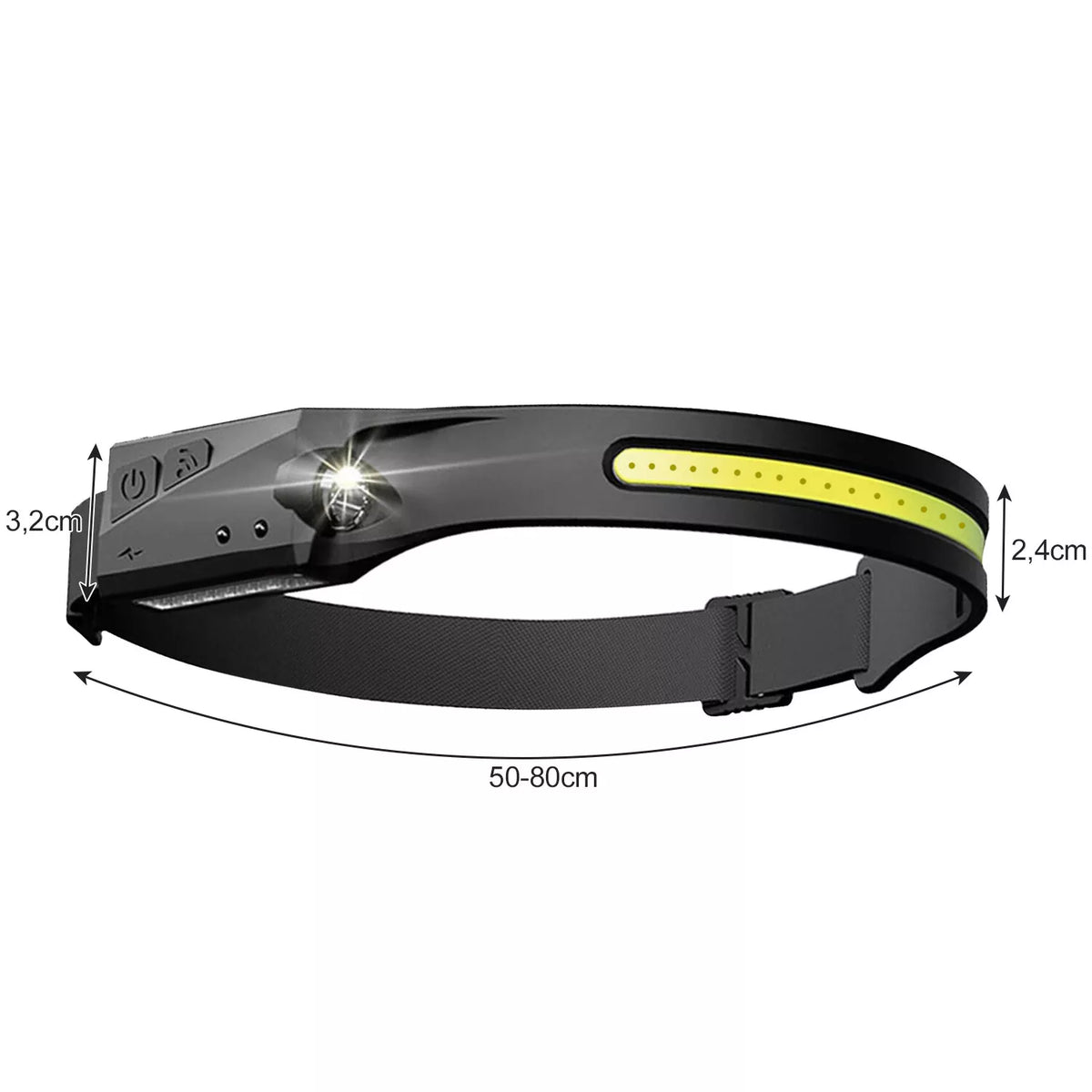 LED Stirnlampe 4Modi Kopflampe Scheinwerfer USB Wiederaufladbar Wasserdicht Camp  BBT1704