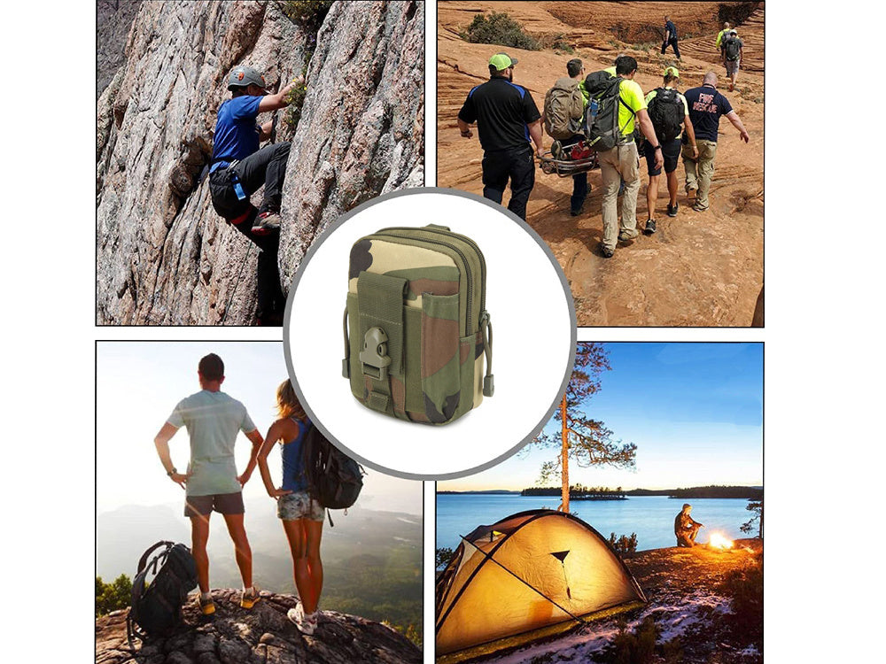 Taktische Molle Gürteltasche Outdoor – Hüfttasche für Smartphone iPhone Camo