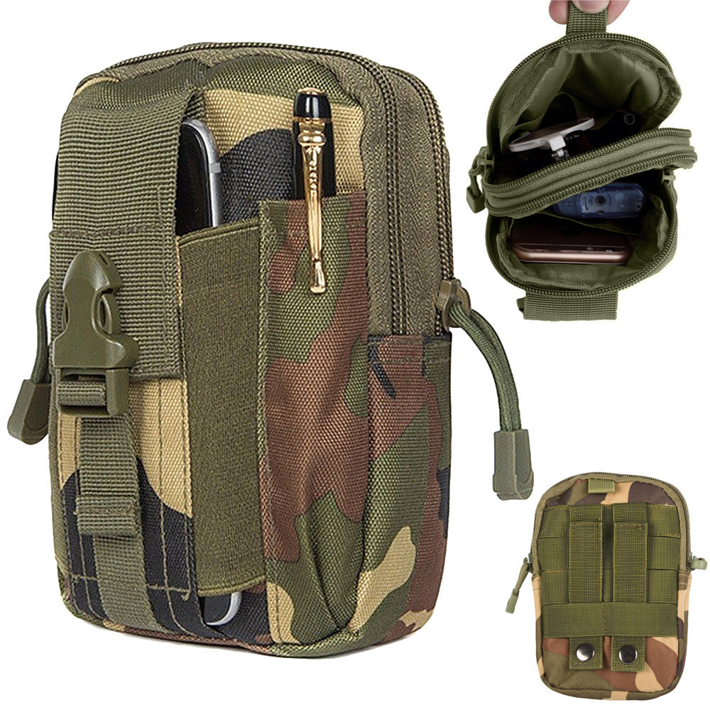 Taktische Molle Gürteltasche Outdoor – Hüfttasche für Smartphone iPhone Camo