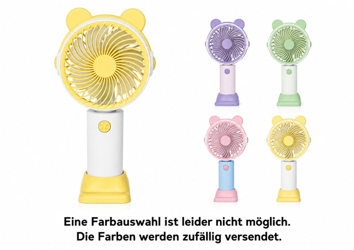 Mini USB Ventilator mit Handyhalter 3 Stufen Lüfter Tisch tragbar leise  🌬️🔋🌀