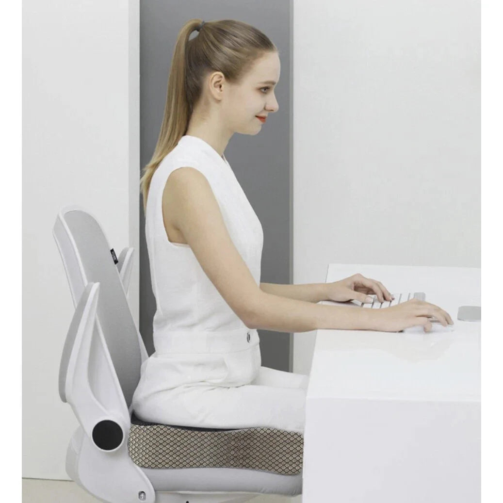 Orthopädisches Sitzkissen aus Memory Schaum – ergonomisches Sitzkissen 46 x 36 x 11 cm mit abnehmbarem Bezug