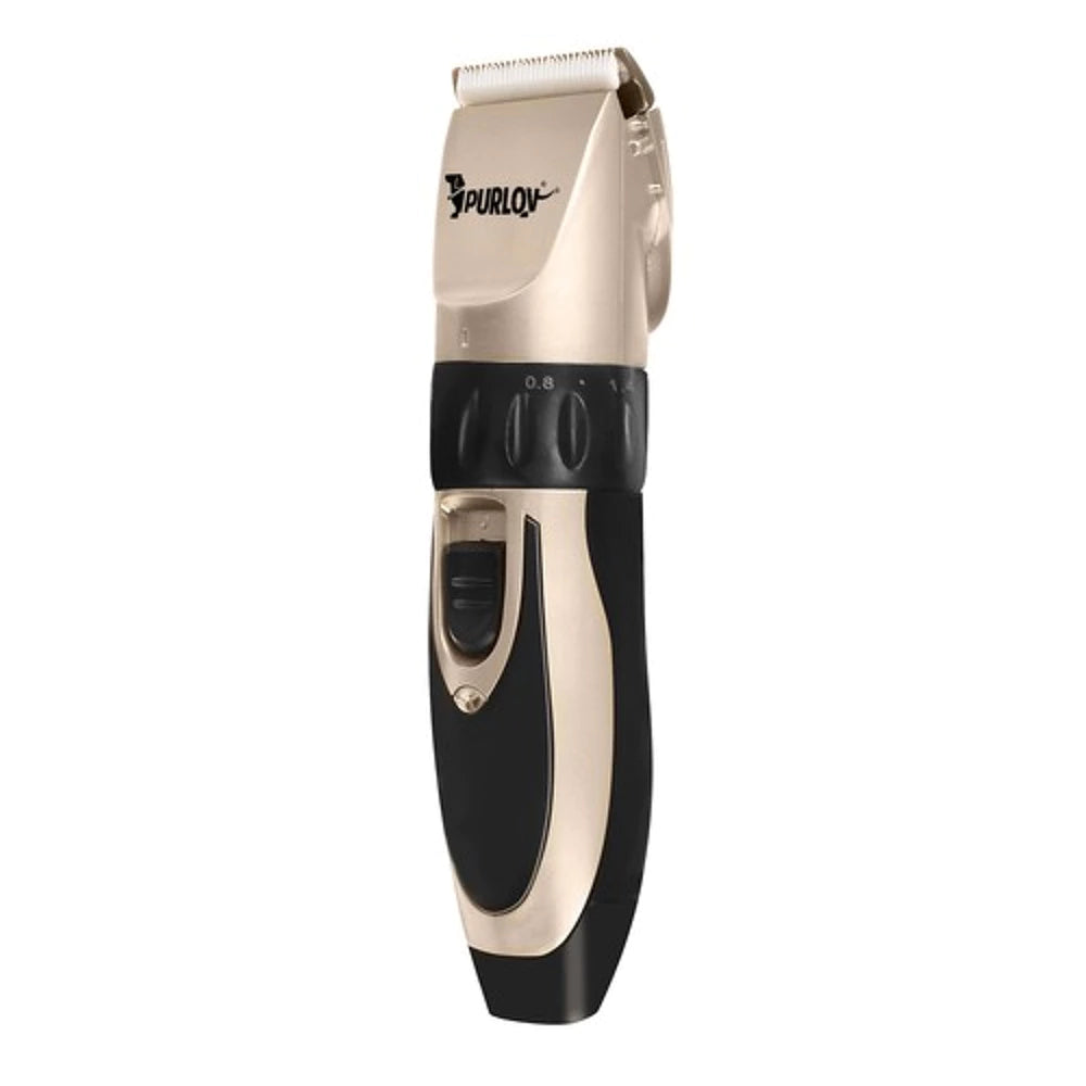 Profi Tier Schermaschine für Hunde & Katzen – Leiser Akku Trimmer mit 4 Aufsätzen 0,8–12 mm