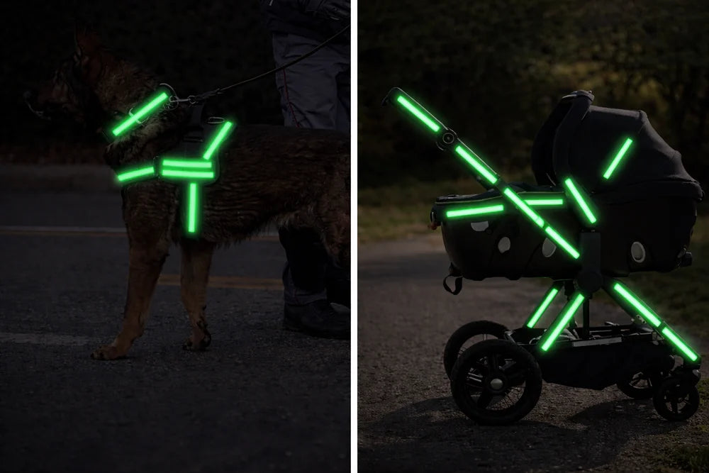 Reflektorband 8m x 1cm Selbstklebend Reflexband Fahrrad Auto Motorrad Grün