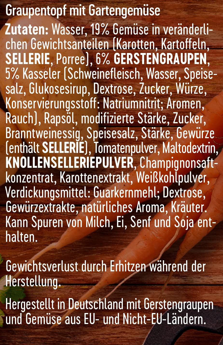 DREISTERN Linseneintopf mit Wiener Würstchen 400 g leckerer Eintopf viel