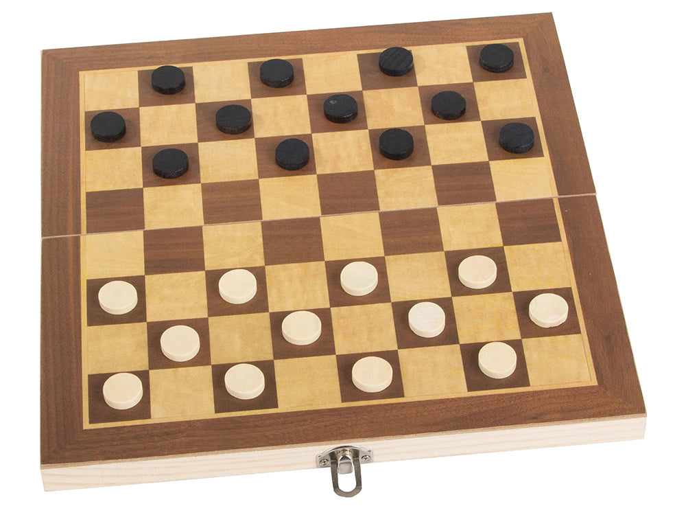 Chess game Chess with wooden chess pieces Wooden chess board Travel chess 29x29cm 