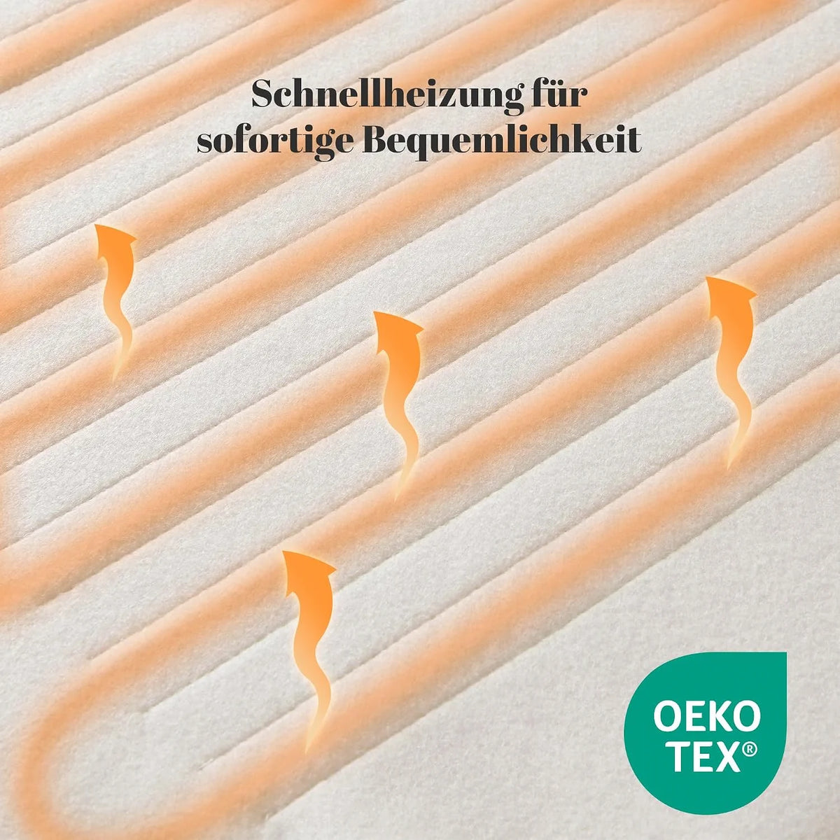 Silentnight Comfort Control Heizdecke Wärmeunterbett 150 x 80 cm – 3 Heizstufen, Schnellaufheizung & Überhitzungsschutz